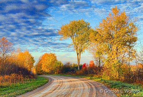 Autumn Back Road_29802-3.jpg - Photographed near Lombardy, Ontario, Canada.